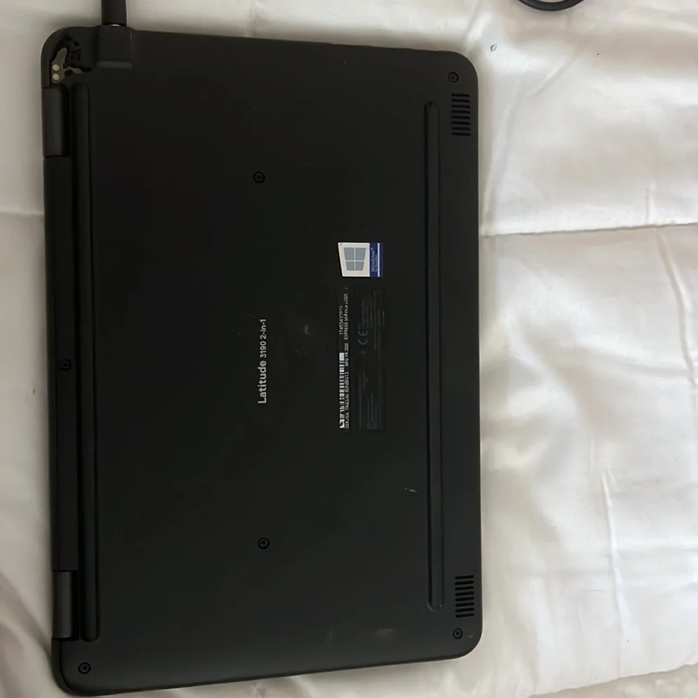 Black dell touch screen foldable laptop